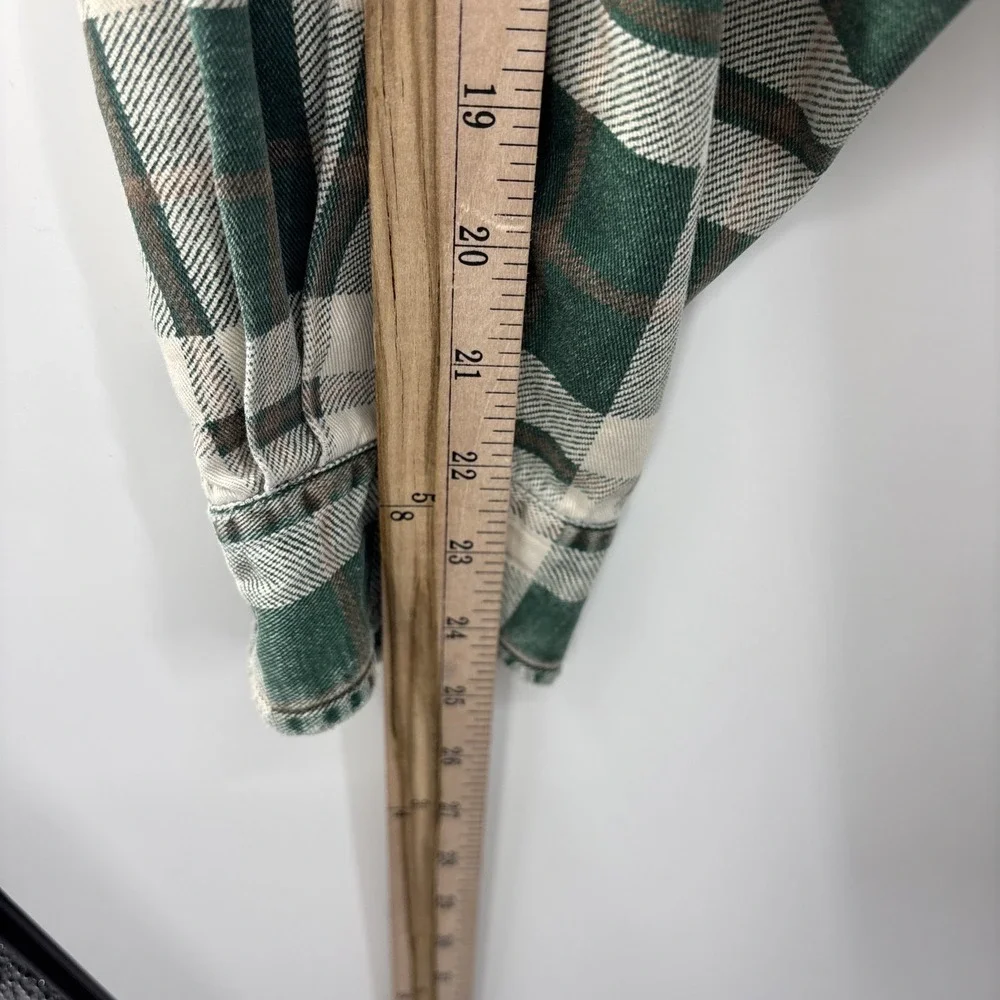 Vintage Abercrombie & Fitch Long Sleeve Button Front Flannel Shirt XL Grunge - Picture 10 of 11